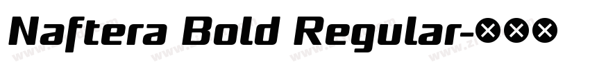 Naftera Bold Regular字体转换